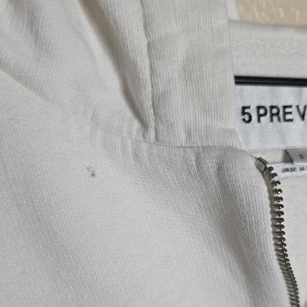5Preview Zip Up Hoodie White Spring Summer 2008 Graphic Y2K Streetwear Small - Picture 6 of 13